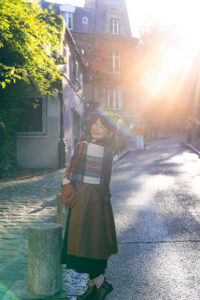 パリ街並み モンマルトル 秋の雰囲気を感じる写真