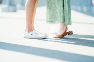 パリ ビラケム橋の前撮り写真 自然な笑顔