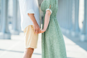 パリ ビラケム橋の前撮り写真 自然な笑顔