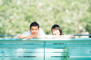 パリ ビラケム橋の前撮り写真 自然な笑顔