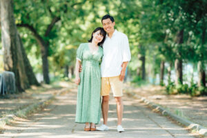 パリ ビラケム橋の前撮り写真 自然な笑顔