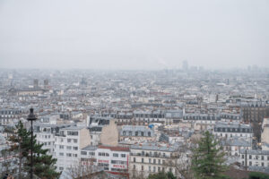 高台から見たパリの景色