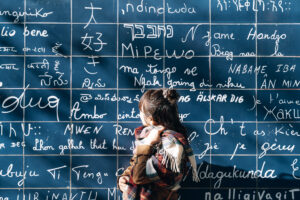 秋晴れのモンマルトルで撮るポートレート写真