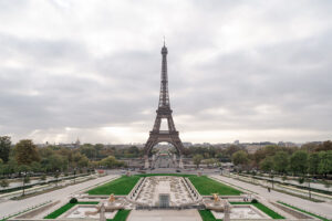 トロカデロ広場からのエッフェル塔の眺め