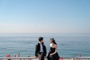 『旅』をテーマにした南仏ニースでのウェディングロケーション撮影